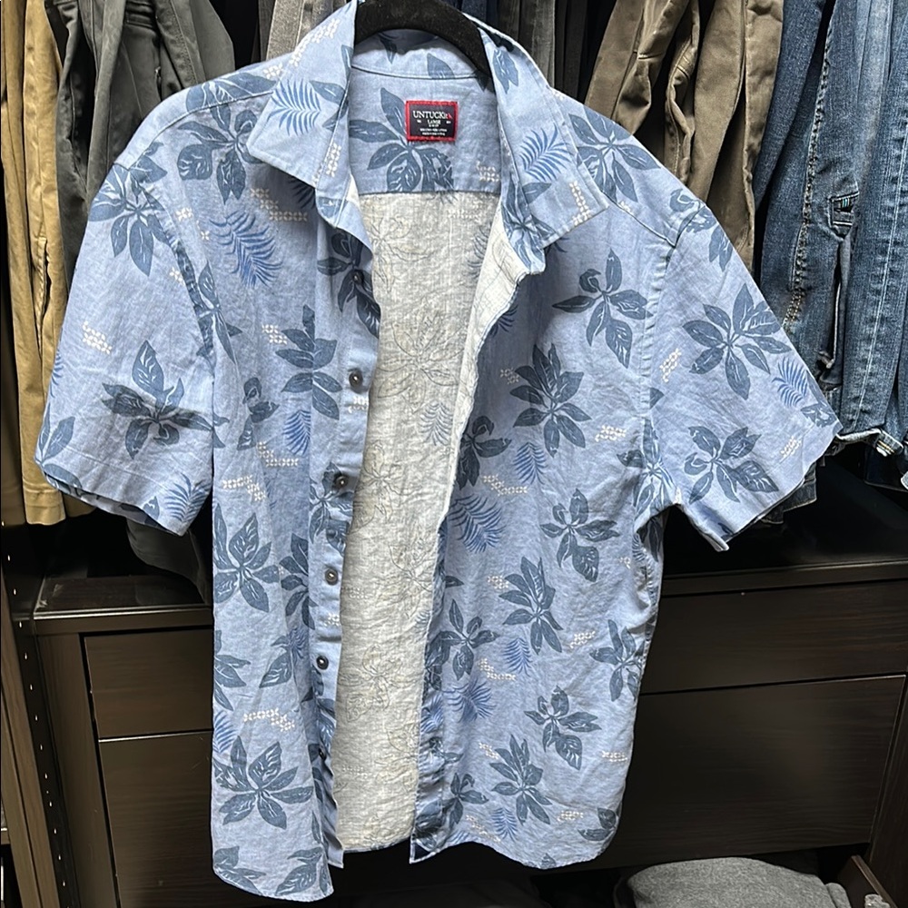 Untuckit Blue Floral Men's Shirt